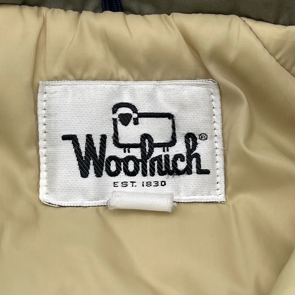 Vtg Woolrich Mens Jacket Green Full Zip Snap Pocket Cabincore Gorpcore READ - Picture 8 of 11